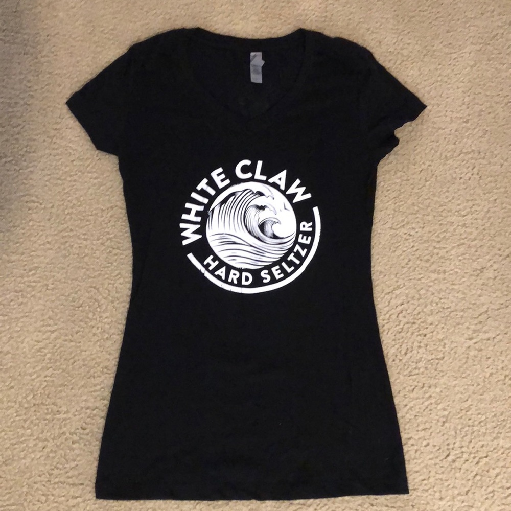 Brand new white claw v necks